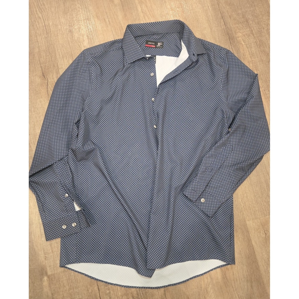 Men's J Ferrar Slim Stretch Button Down Sz 16‎ -16.5/ 32-33
